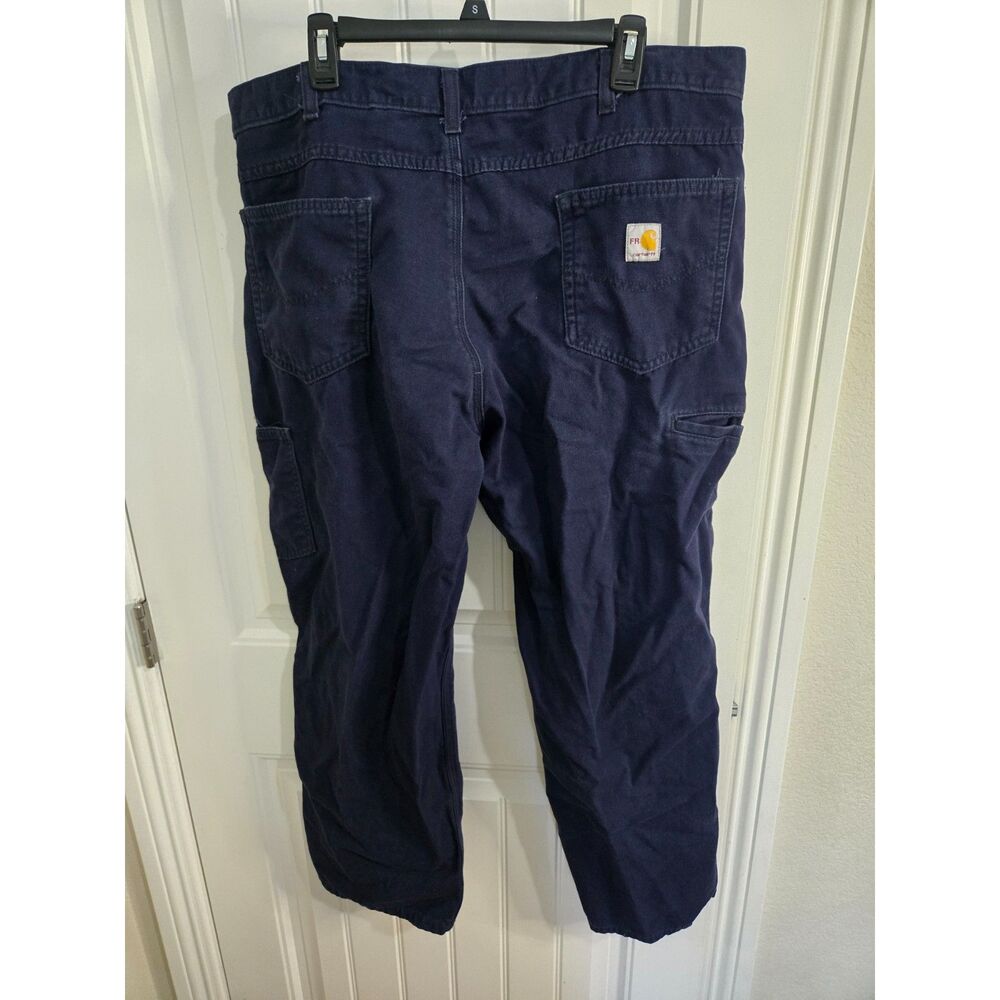 Carhartt FR Men’s 40x30 Navy Blue Loose Fit Flame Resistant Work Utility Pants